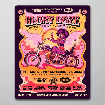 Glory Daze Queen Betty Poster Sticker