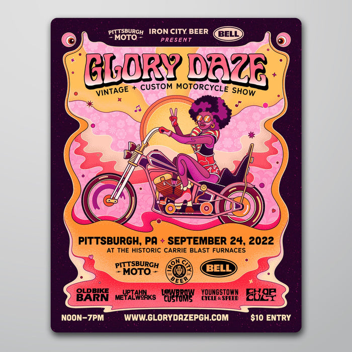 Glory Daze Queen Betty Poster Sticker