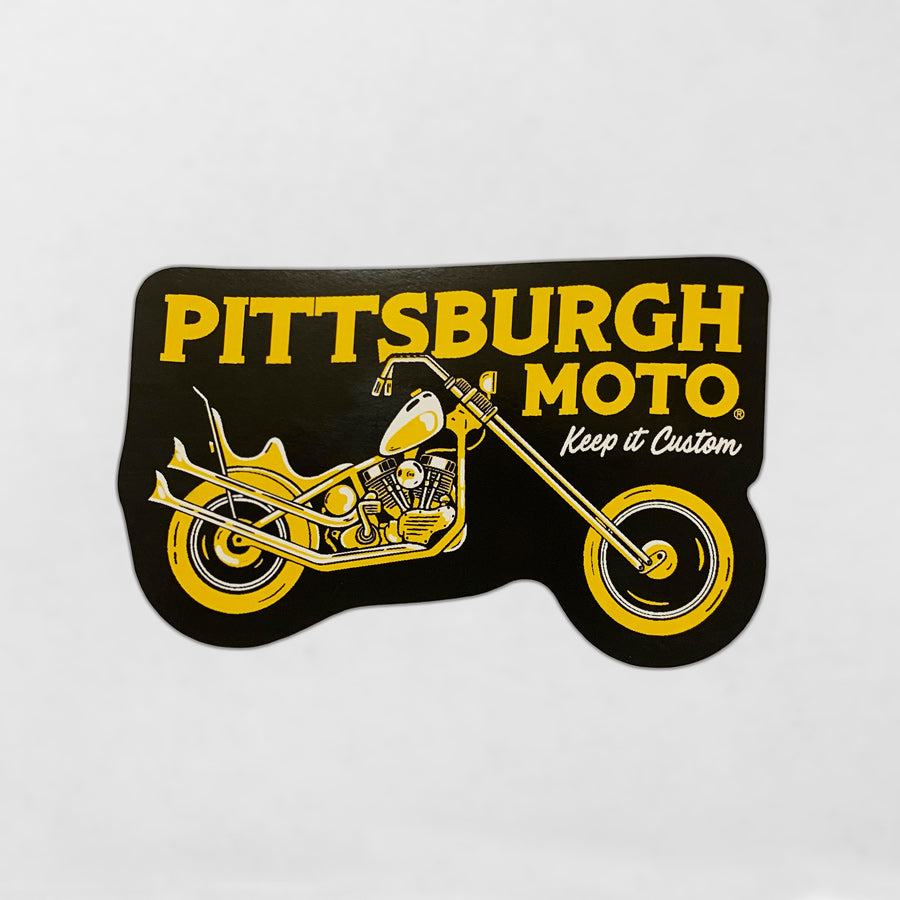 Chopper Sticker – Pittsburgh Moto – Pittsburgh's Custom Motorcycle Culture